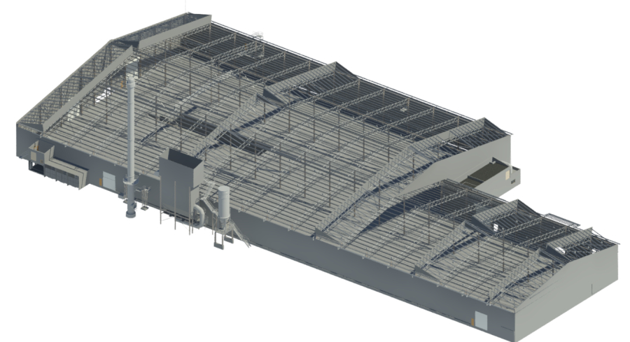 3D Scanning and Modelling of Large Warehouse